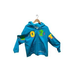 Disney World 2024 Blue Zip Up Hoodie – 1X – Tinker Bell Buzz Figment Dumbo